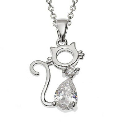 WISH FASHION JEWELLERY - Cat With Glass Crystal Body