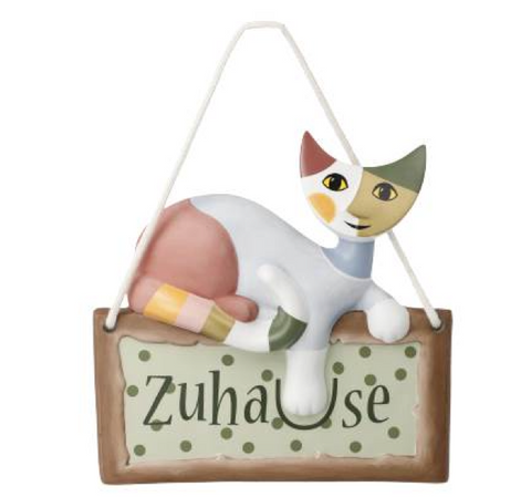 Rosina Wachtmeister Cat Welcome Plate