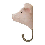 Hand Carved Pig With Hook By Wildlife Garden