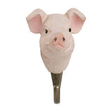Hand Carved Pig With Hook By Wildlife Garden
