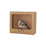 Wildlife Garden Decobird Carved Wooden Goldcrest