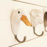 Hand Carved Duck With Hook By Wildlife Garden