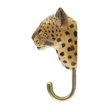 Wildlife Garden Hook Hand Carved Leopard