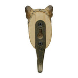 Wildlife Garden Hook Hand Carved Leopard