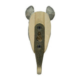 Wildlife Garden Hand Carved Rhino Hook