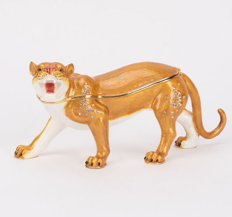 Juliana Large Lioness Trinket Box